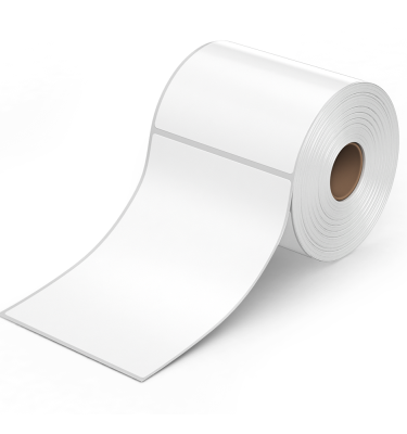 shipping label roll, thermal labels on a roll