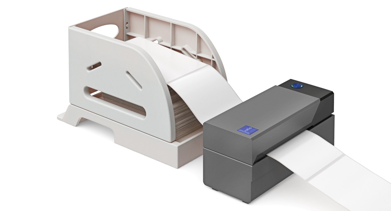 Stack Label Holder Rollo Printer