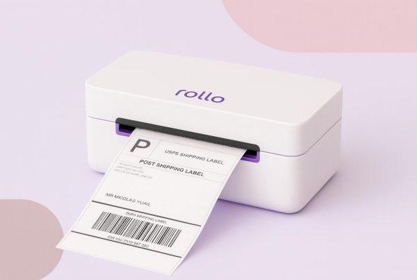 Rollo direct thermal printer, label printer, thermal label printer