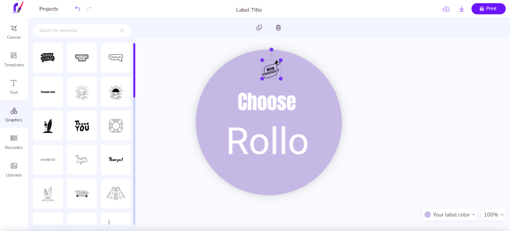 Rollo Launches Label Design App for Free 8 design your own labels