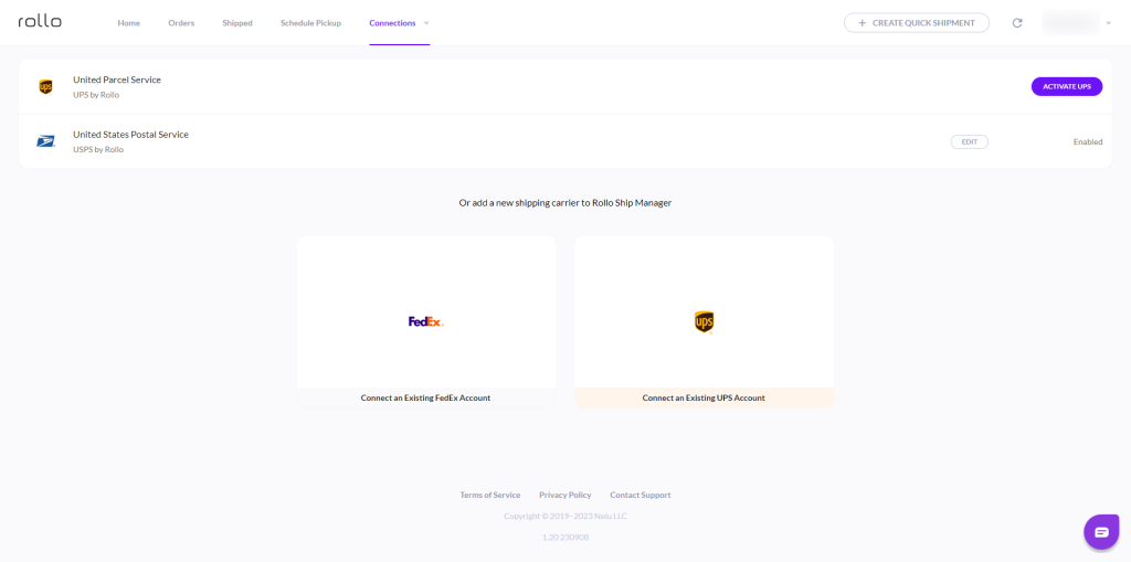 Connect FedEx account to Rollo Ship for ease of printing FedEx shipping labels
