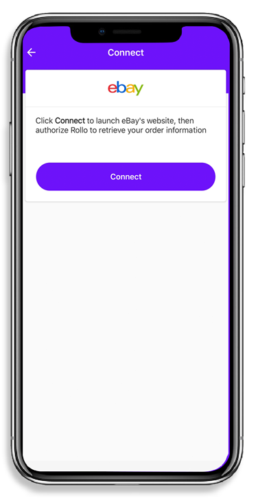 eBay Rollo App Screen on Phone