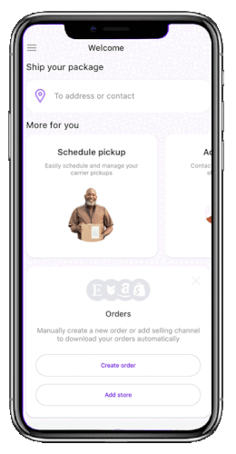 Schedule a USPS pickup via the Rollo Ship App