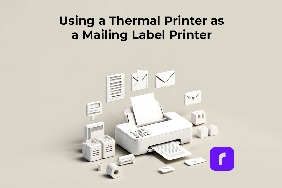 Using a thermal printer as a mailing label printer