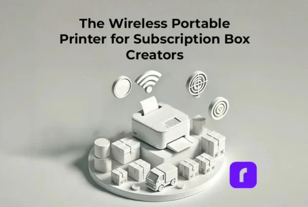 The wireless portable printer for subscription box creators