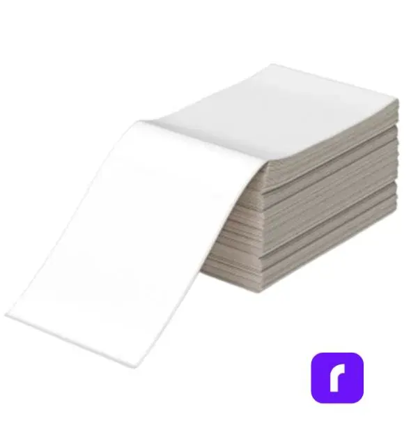 Why Only The Best Thermal Shipping Label Printer Will Do 5 stack of shipping labels used with the best thermal shipping label printer.