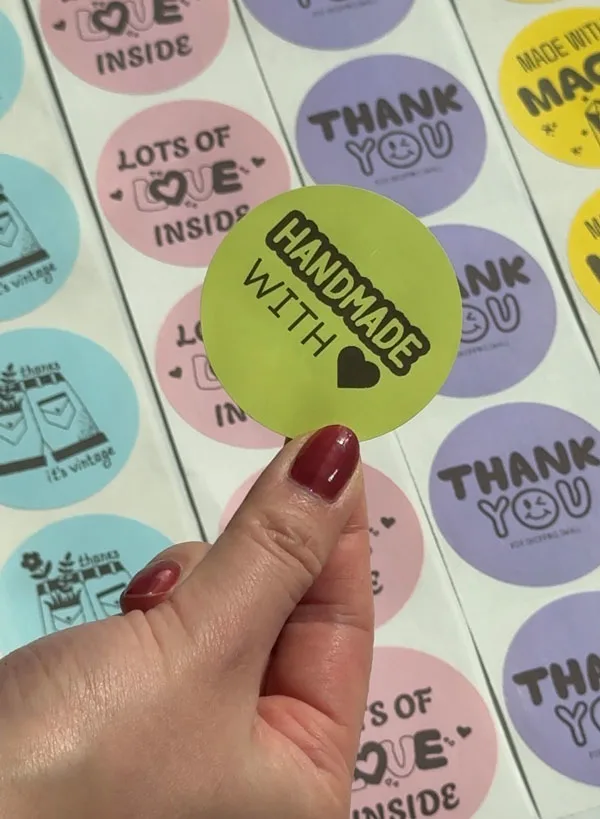 Custom Labels printed with Rollo X1040