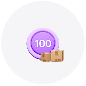 100 Shipments
