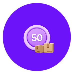 50 Shipments