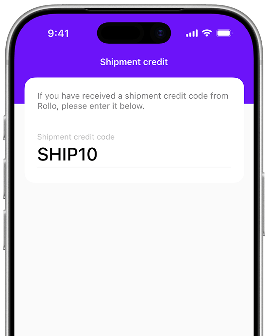 Add promo code