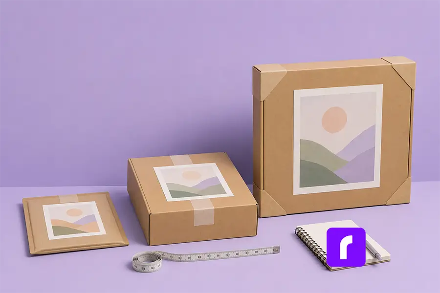 The Best Way to Ship Art With Zero Damage: Carrier Choices & Cost Logic for Artists 2 Comparing parcel sizes and types when shipping original art.